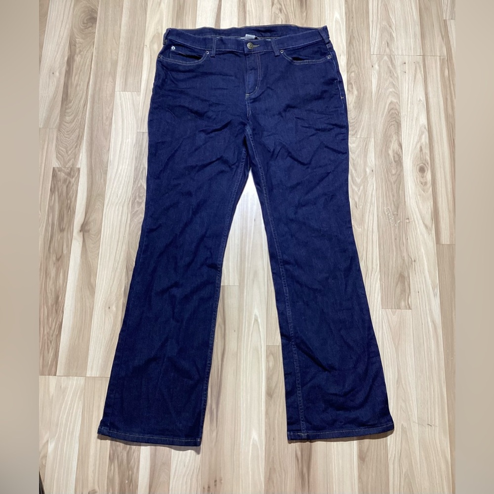 Duluth Trading Co Dark Wash Bootcut Jeans Size 14X31